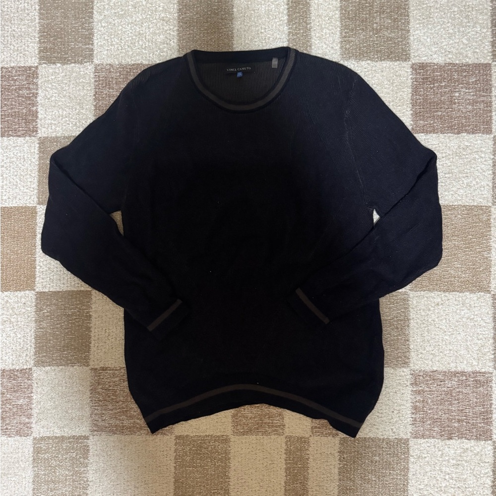 Vince Camuto Men's Black Crewneck Sweater